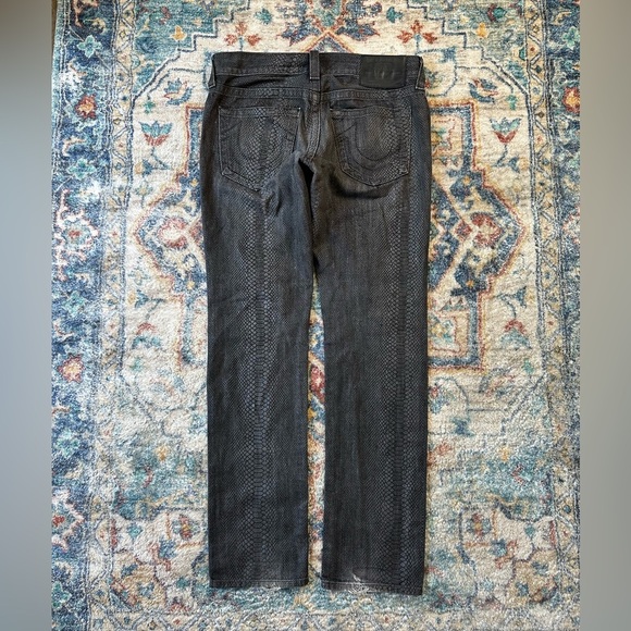 Vintage Y2K True Religion Rocco Snakeskin Pants Size 36 - Picture 3 of 8